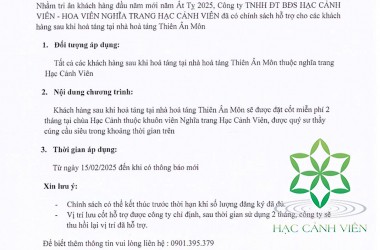 HỖ TRỢ ĐẶT CỐT TẠI CHÙA HẠC CẢNH SAU HOẢ TÁNG