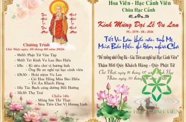 VU LAN BÁO HIẾU 2026 – CÙNG TRỞ VỀ, CẦU AN CHO NGƯỜI THÂN