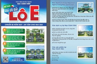 HẠC CẢNH VIÊN CHÍNH THỨC MỞ BÁN LÔ E – CƠ HỘI SỞ HỮU SINH PHẦN VỚI MỨC GIÁ CỰC KỲ ƯU ĐÃI 